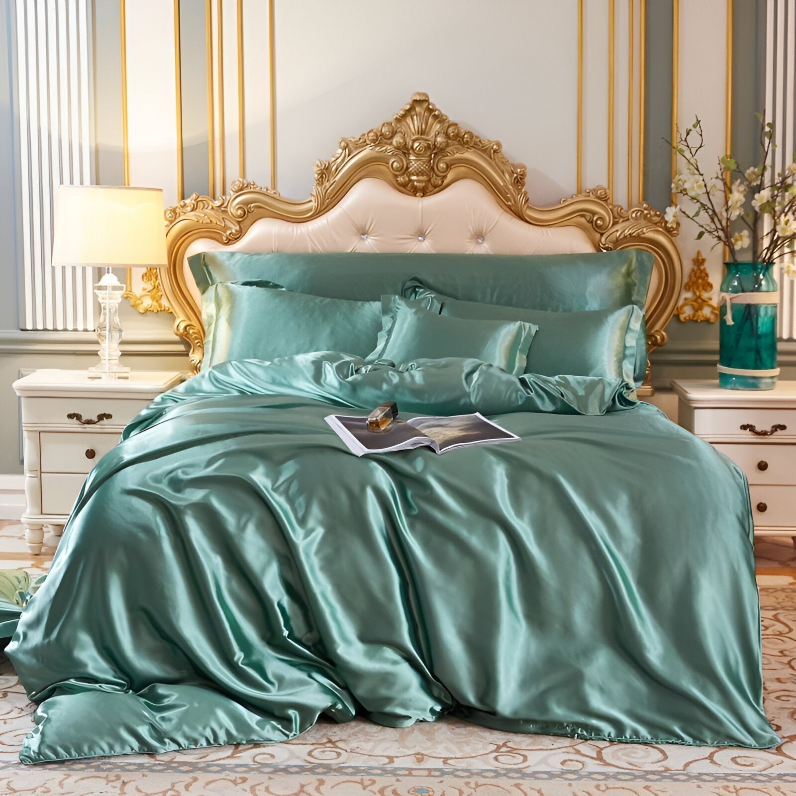 Housse de couette en soie avec confort rafraîchissant pour un sommeil revitalisant