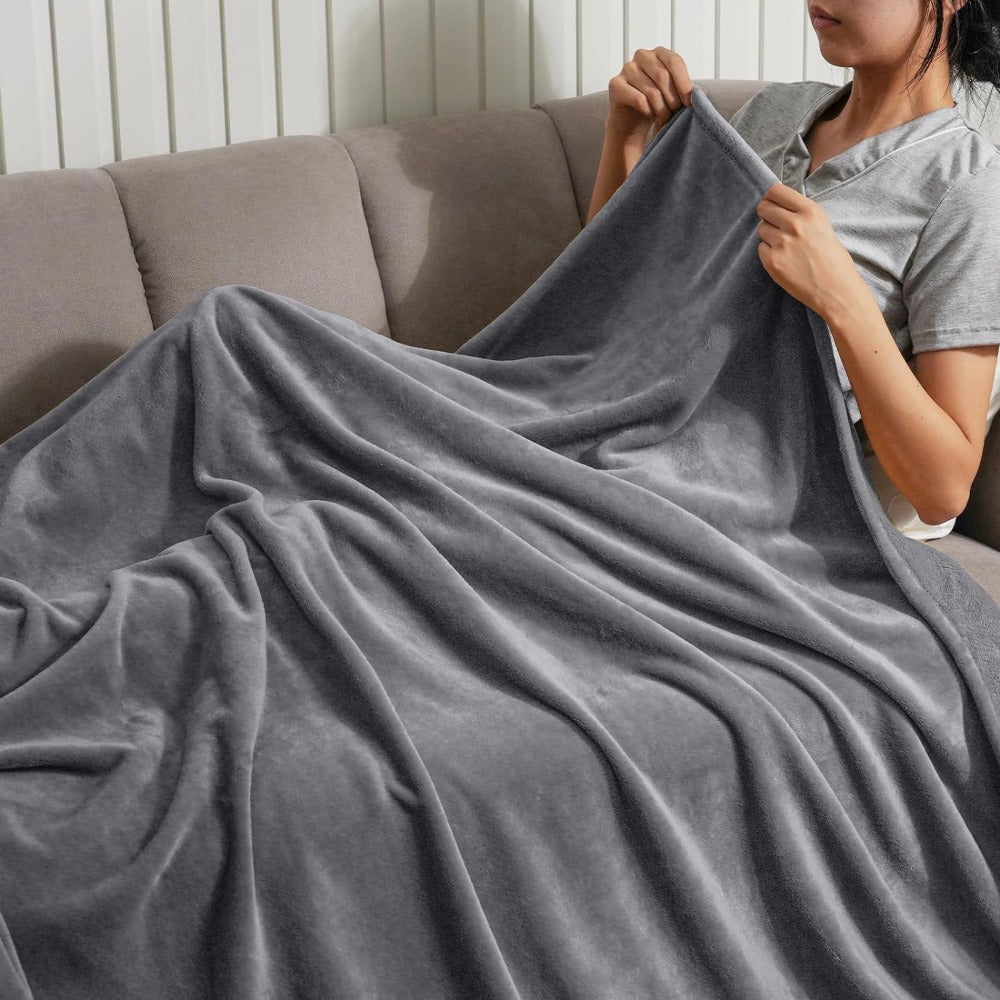 All-Season Comfort Luxury Reversible Fleece Blanket With Soft Texture - Ormexis