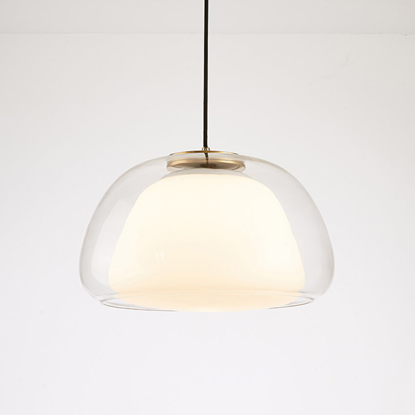 Aurora melkeglass pendellampe for moderne takdekorasjon