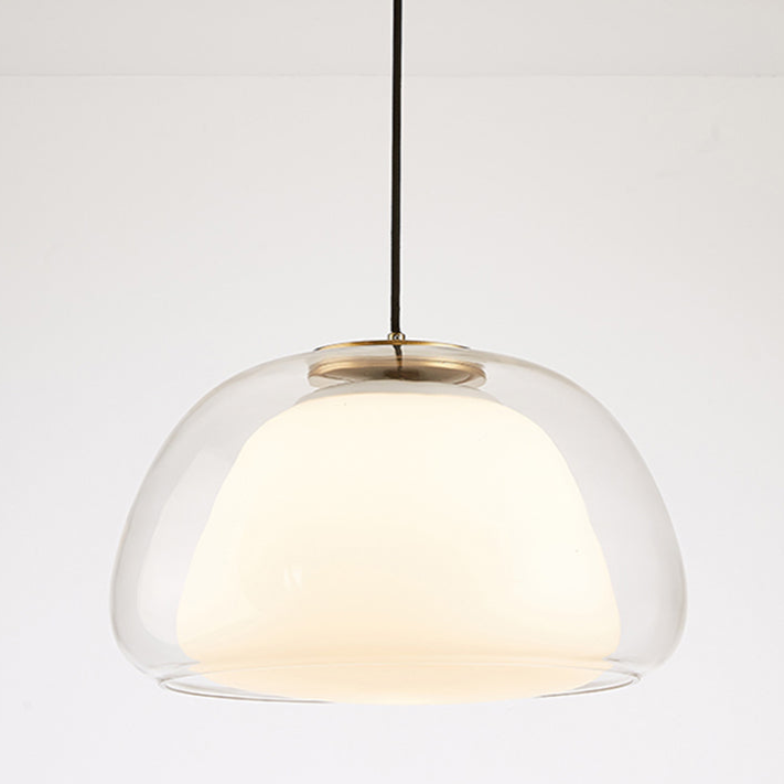 Aurora melkeglass pendellampe for moderne takdekorasjon