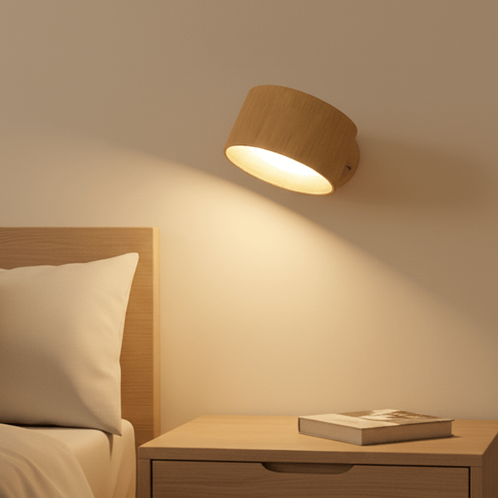 Aurora Wandleuchte mit nordischem Design, kabellos und wiederaufladbar