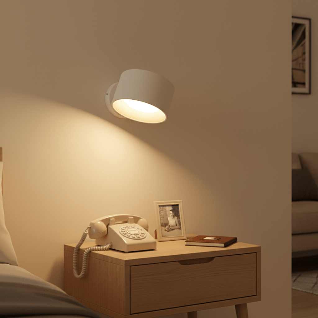 Aurora Wandleuchte mit nordischem Design, kabellos und wiederaufladbar
