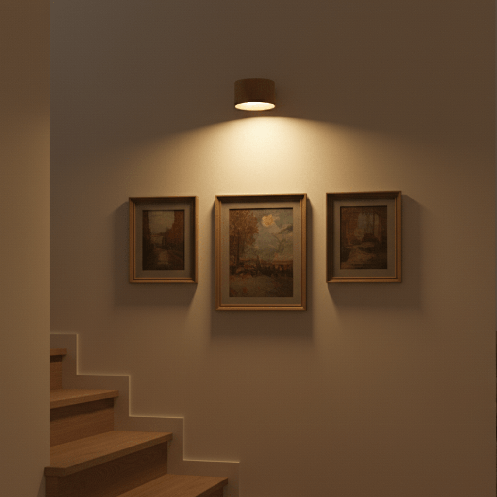 Aurora Wandleuchte mit nordischem Design, kabellos und wiederaufladbar