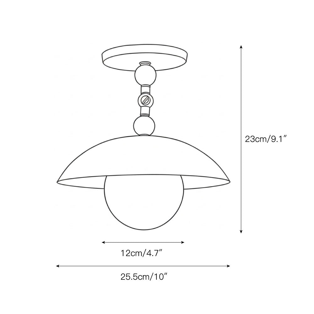 Lampa sufitowa kopułowa Coterie | Ormexis