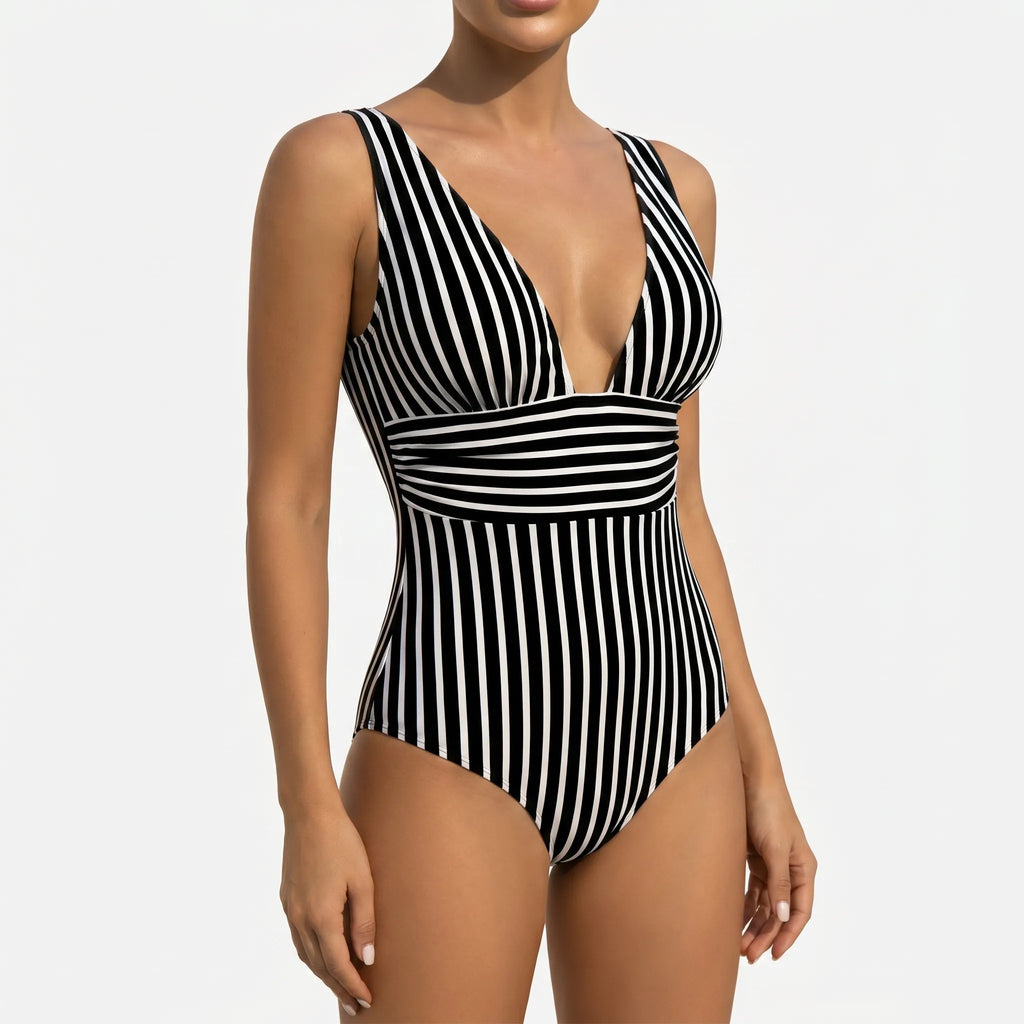 Costume intero a righe - Nuotare in piscina - Ormexis