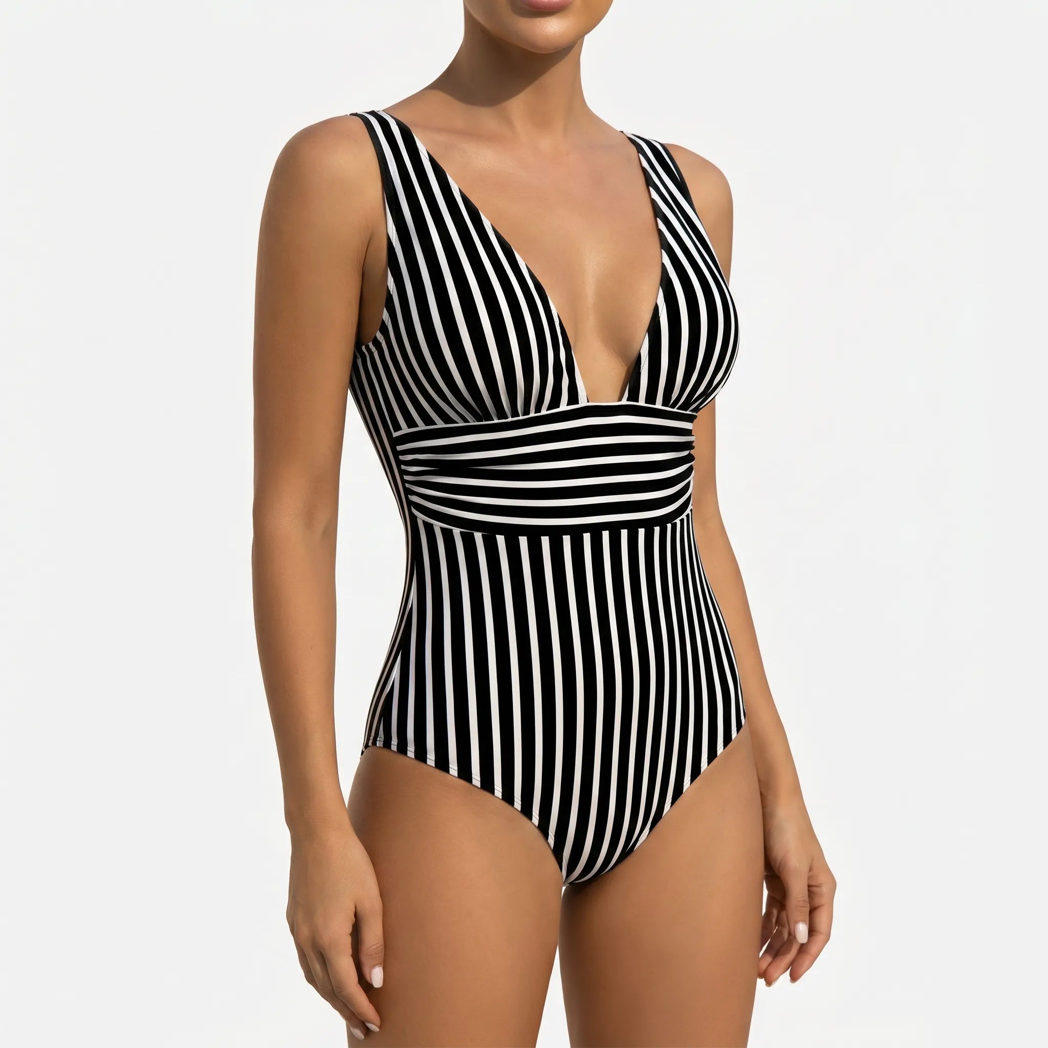 Costume intero a righe - Nuotare in piscina - Ormexis