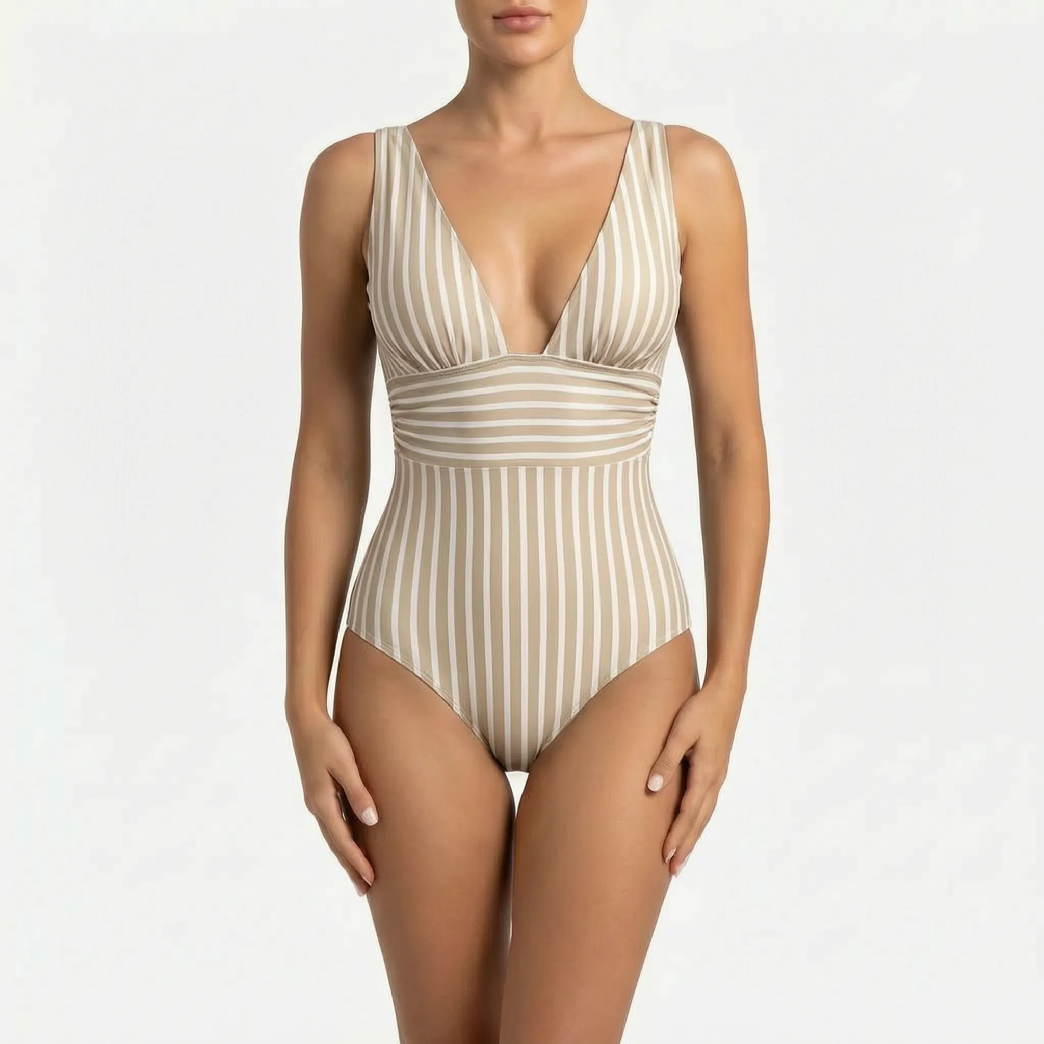Costume intero a righe - Nuotare in piscina - Ormexis