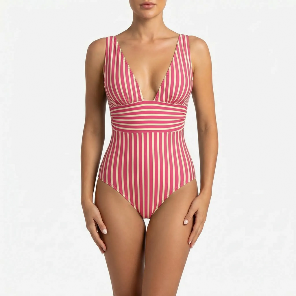 Costume intero a righe - Nuotare in piscina - Ormexis