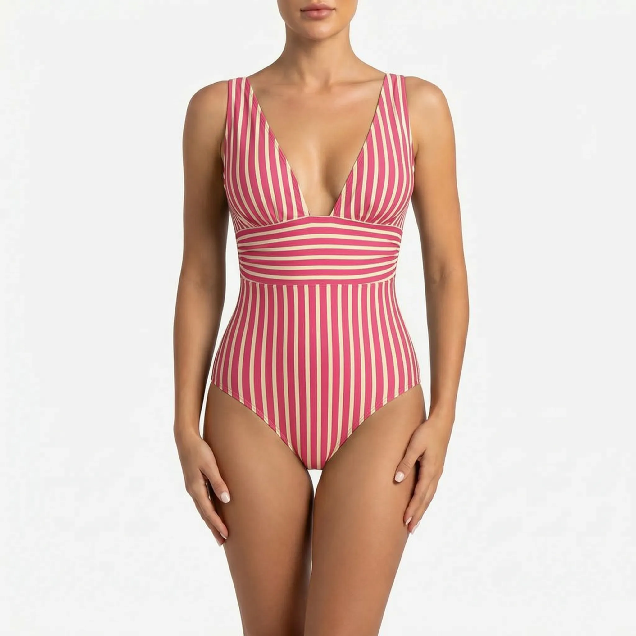 Costume intero a righe - Nuotare in piscina - Ormexis