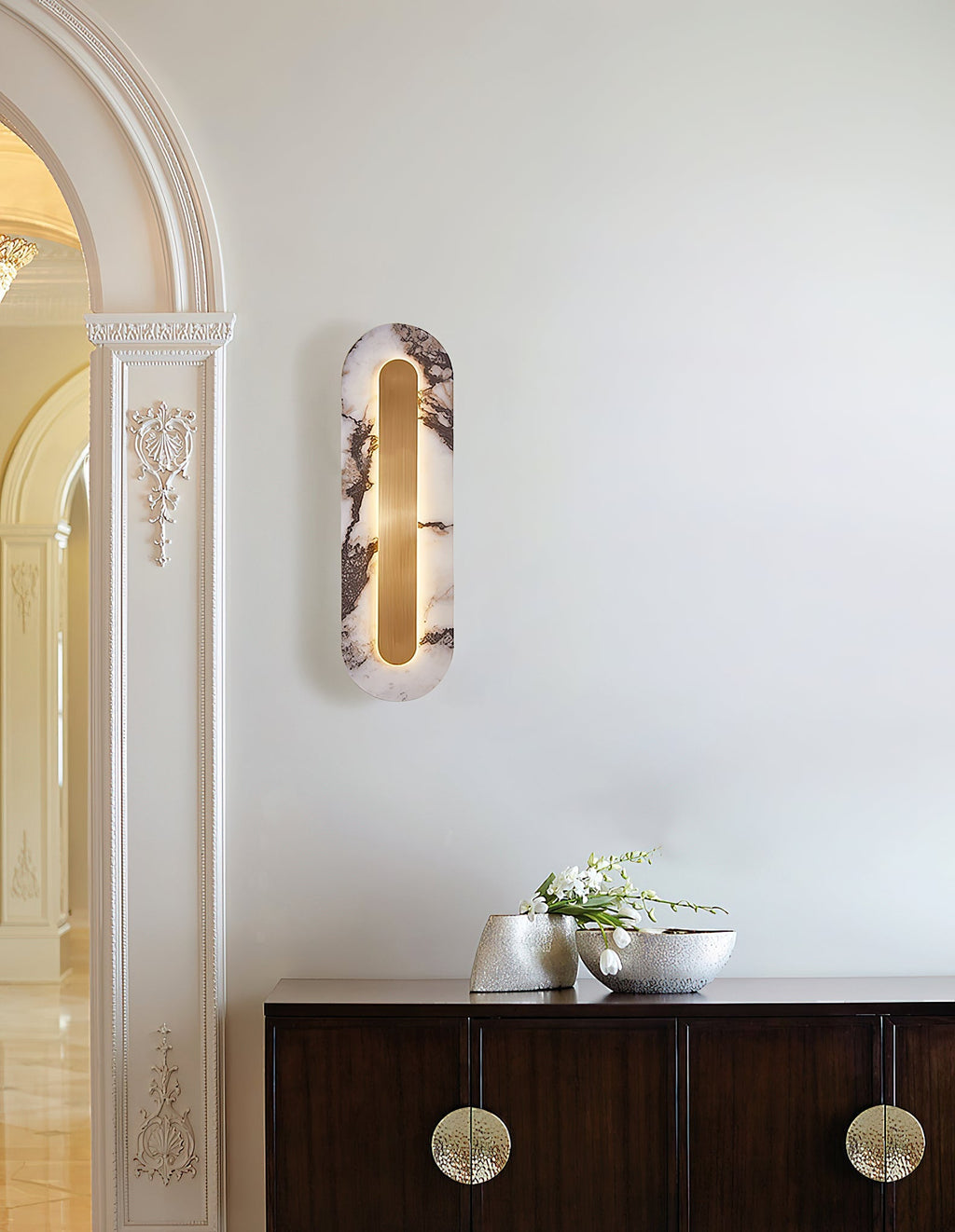 Refined Marble Wall Sconce | Ormexis