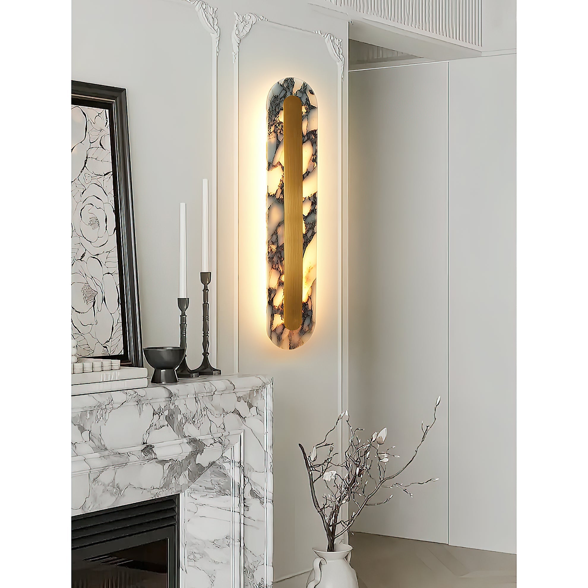 Refined Marble Wall Sconce | Ormexis