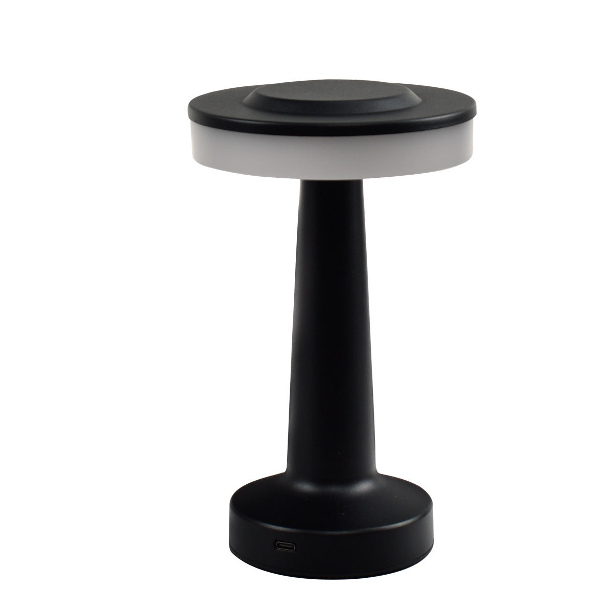 Lâmpada de mesa LED recarregável com controlo tátil e corpo metálico | Ormexis