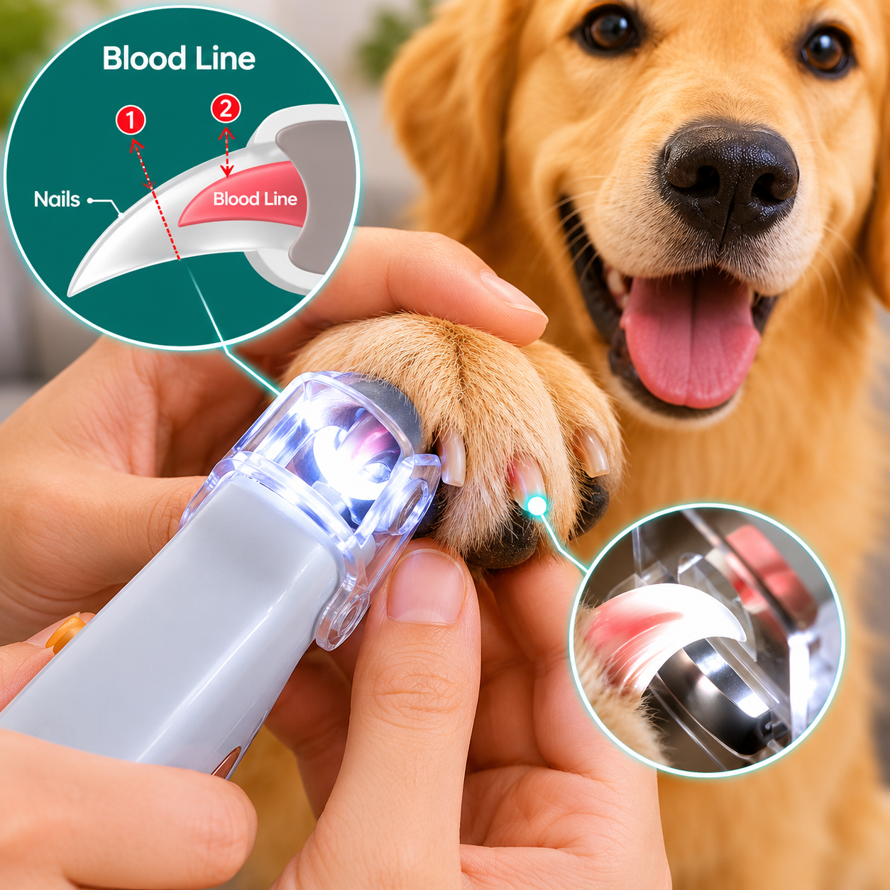 Maverick Quick Sensor Nail Clipper For Dogs, Ideal For Home Grooming