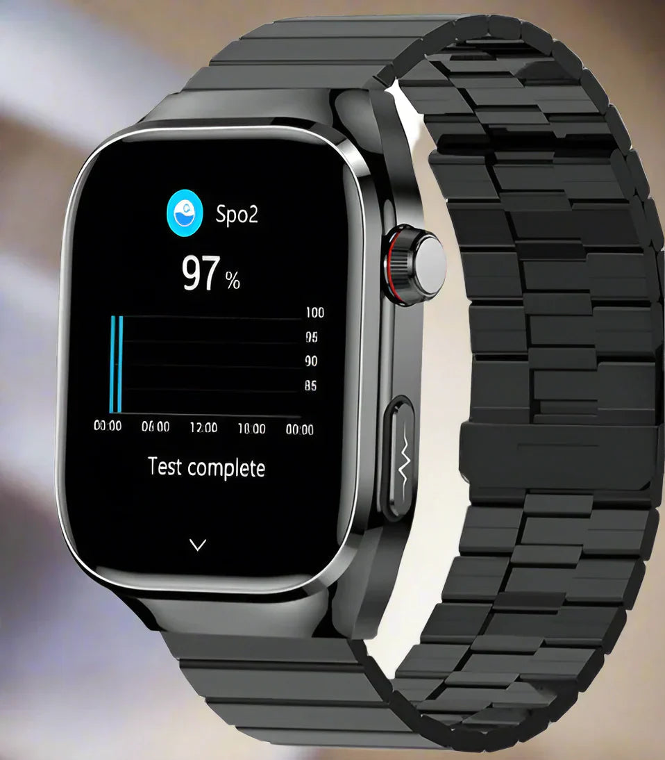 Maverick Health Smartwatch til døgnovervågning af helbred, vandtæt med EKG