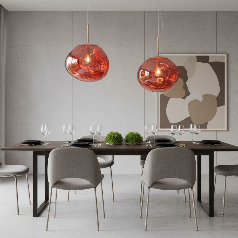 Lampa wisząca z formowanego szkła | Ormexis