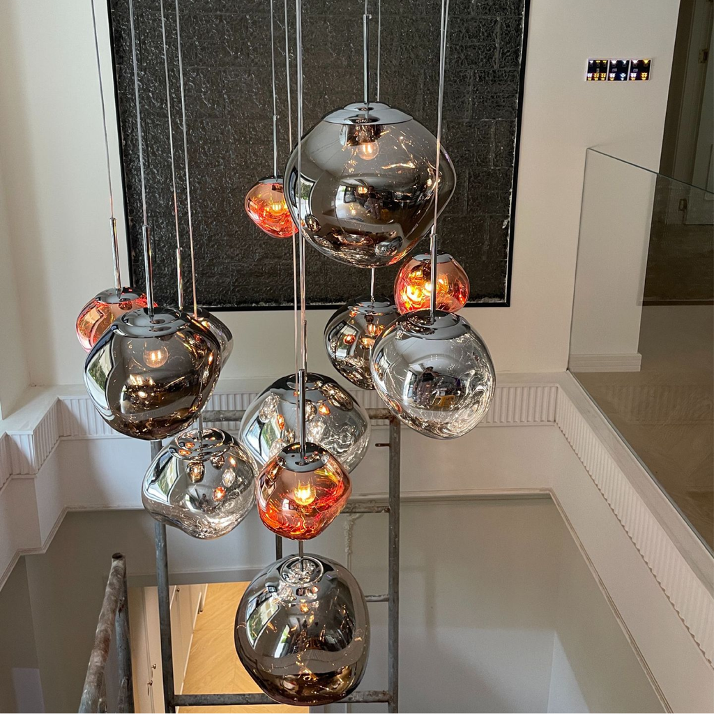 Lampa wisząca z formowanego szkła | Ormexis