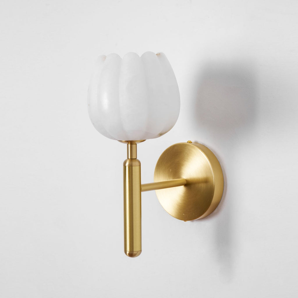 Fiore vägglampa i alabaster | Ormexis