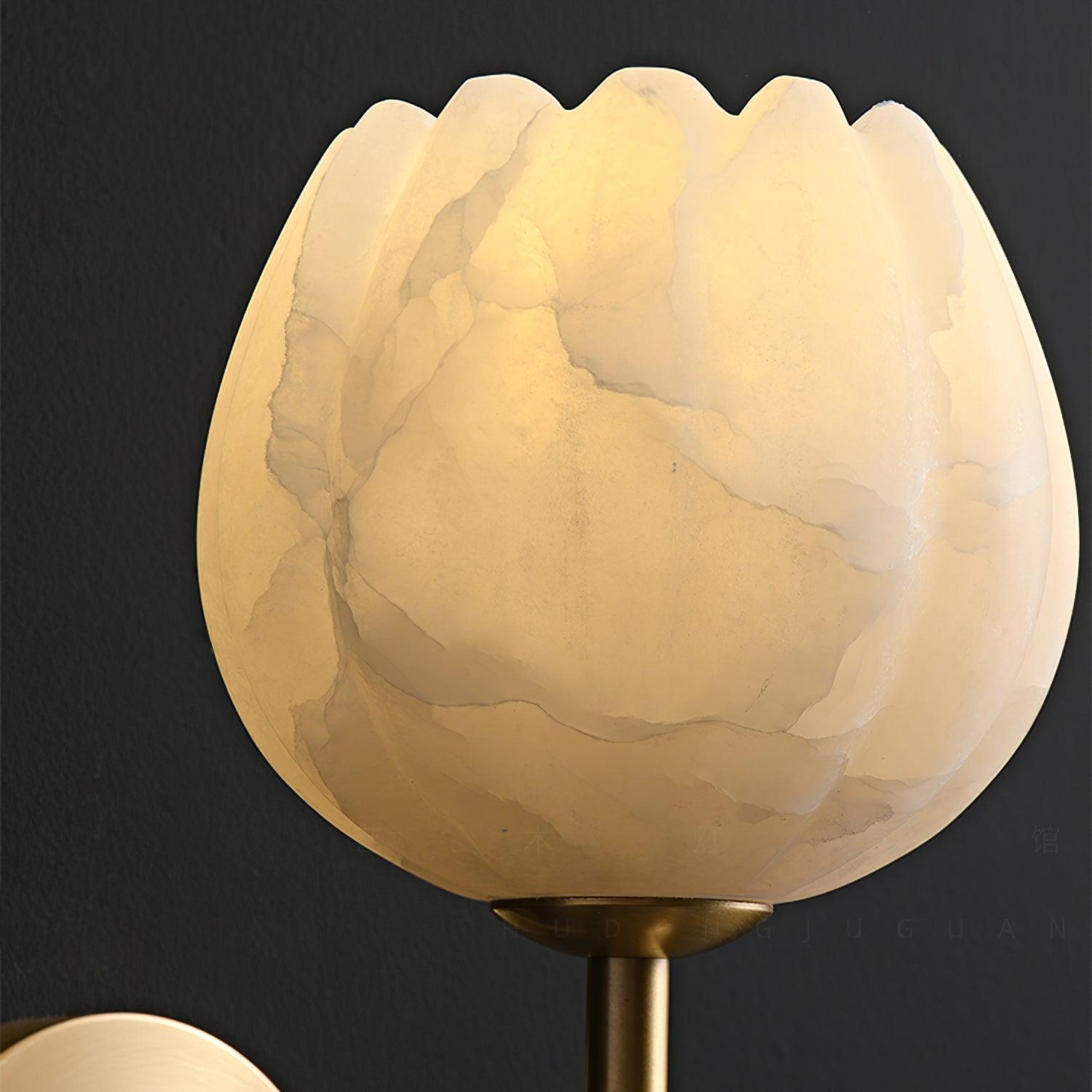 Fiore vägglampa i alabaster | Ormexis