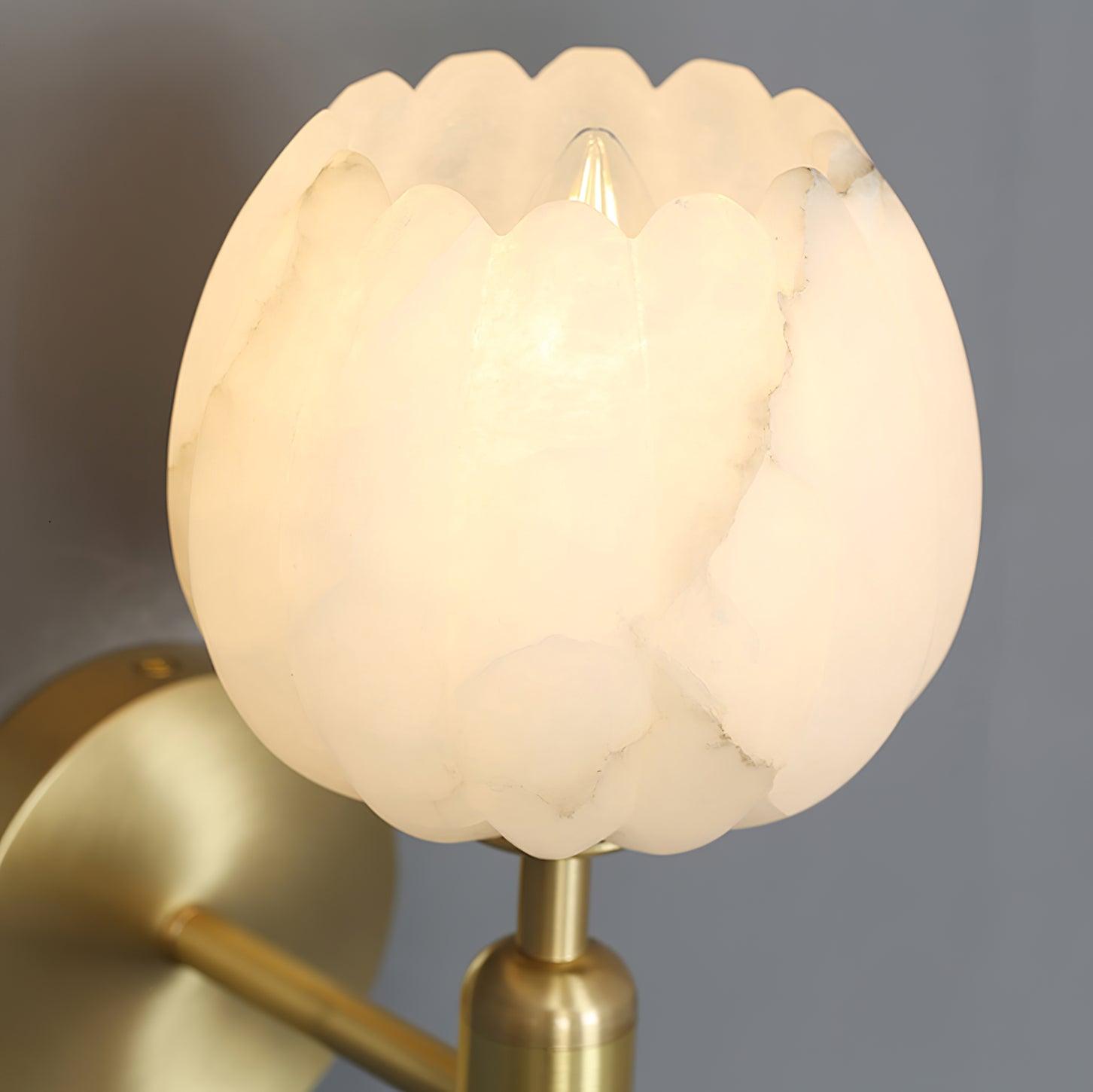 Fiore vägglampa i alabaster | Ormexis