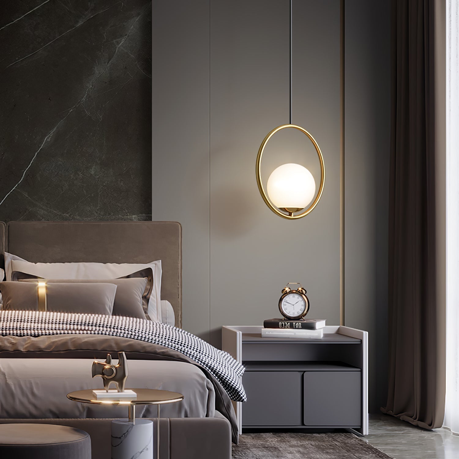 Sleek Modern Pendant Ceiling Lamp | Ormexis