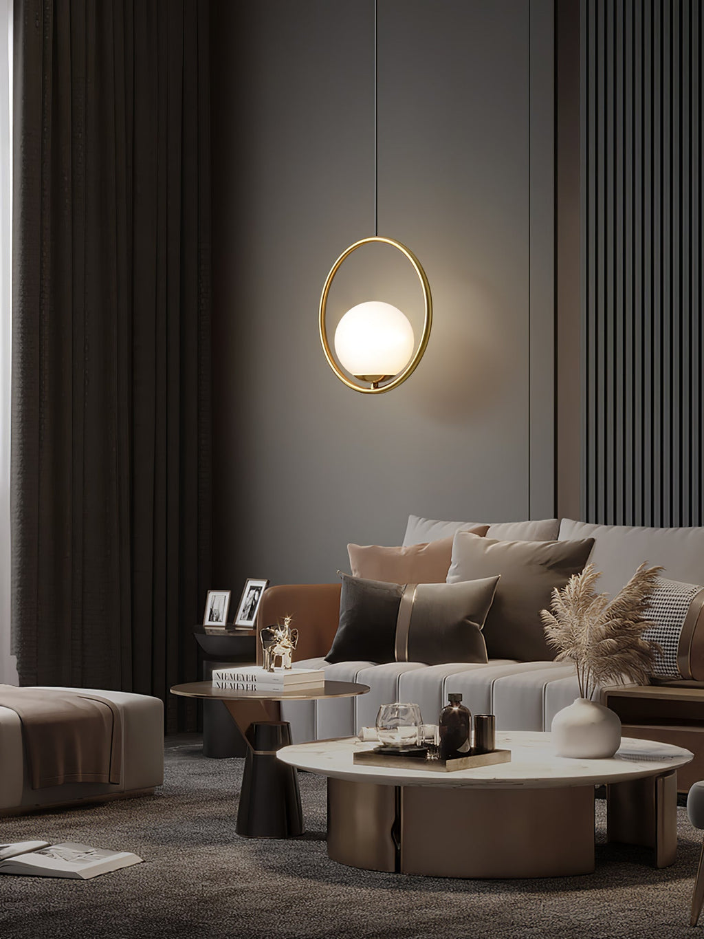 Sleek Modern Pendant Ceiling Lamp | Ormexis