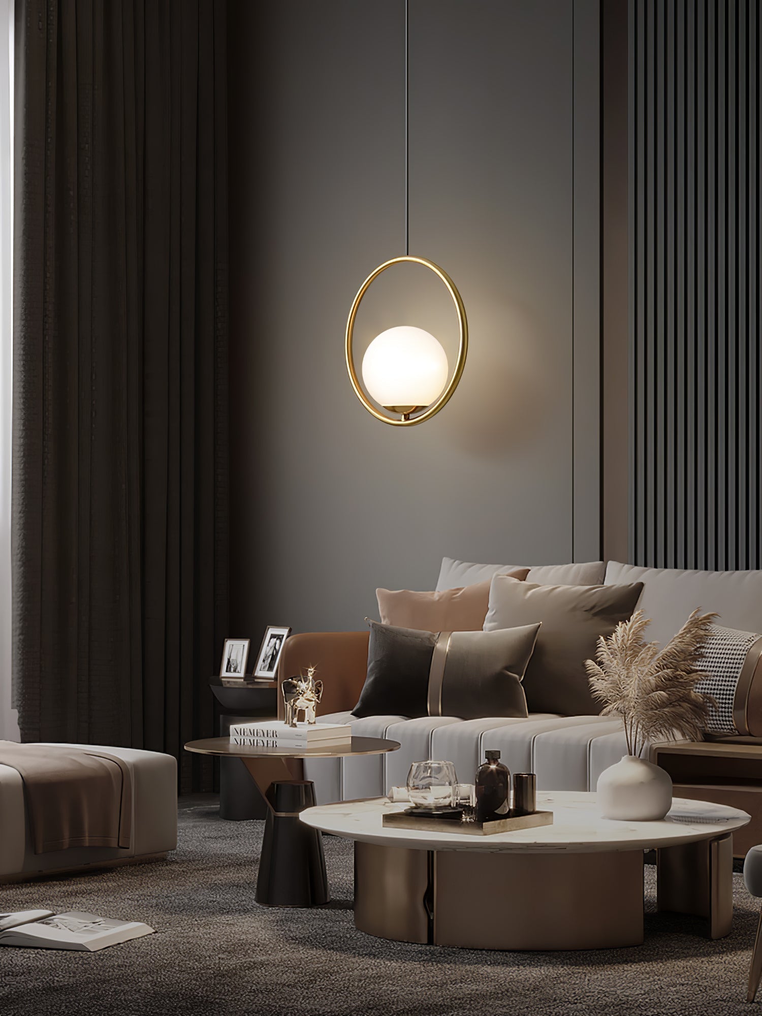 Sleek Modern Pendant Ceiling Lamp | Ormexis