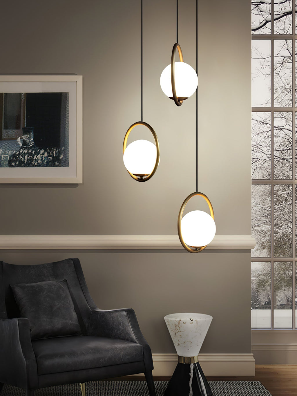 Sleek Modern Pendant Ceiling Lamp | Ormexis