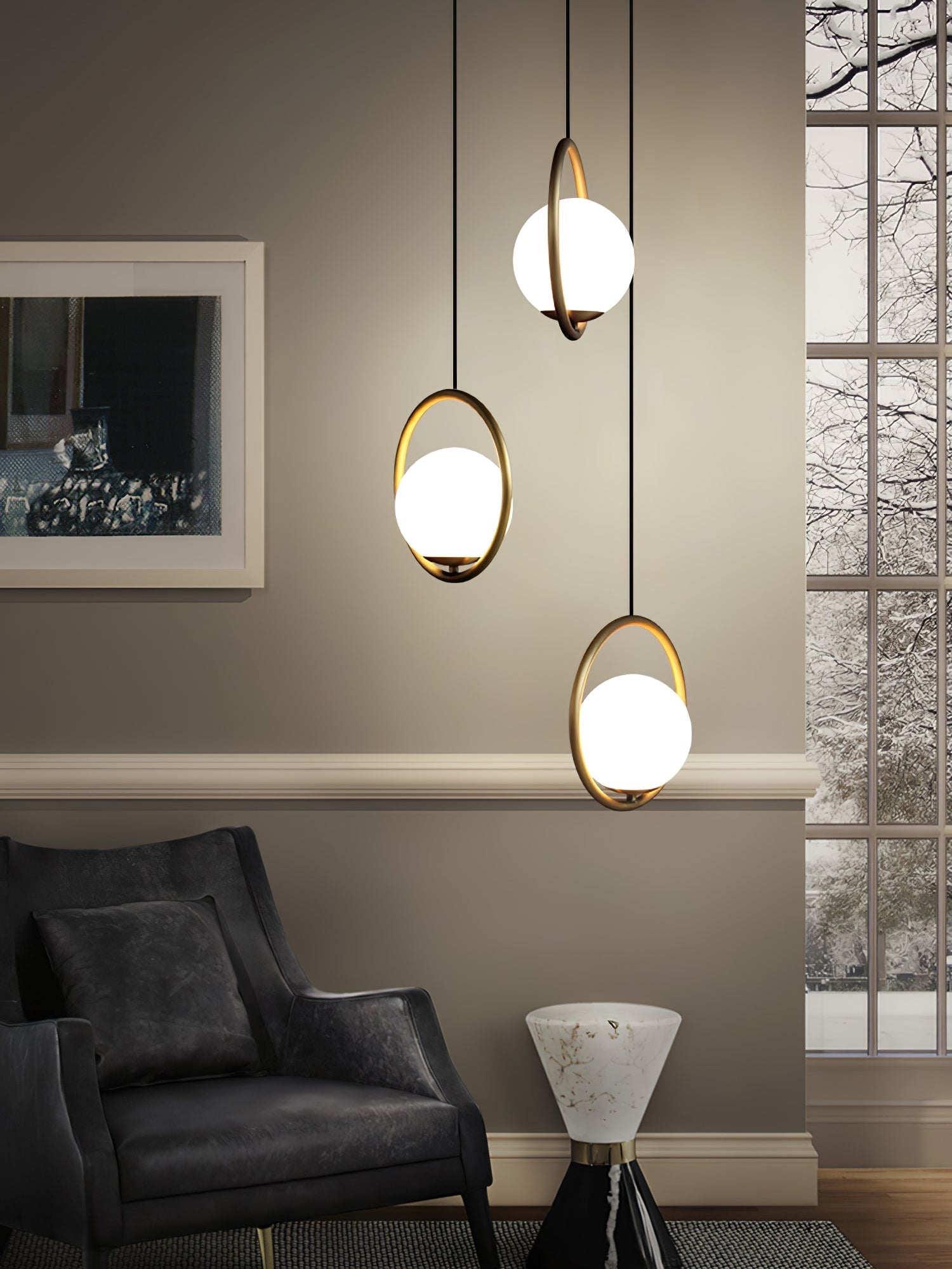 Sleek Modern Pendant Ceiling Lamp | Ormexis