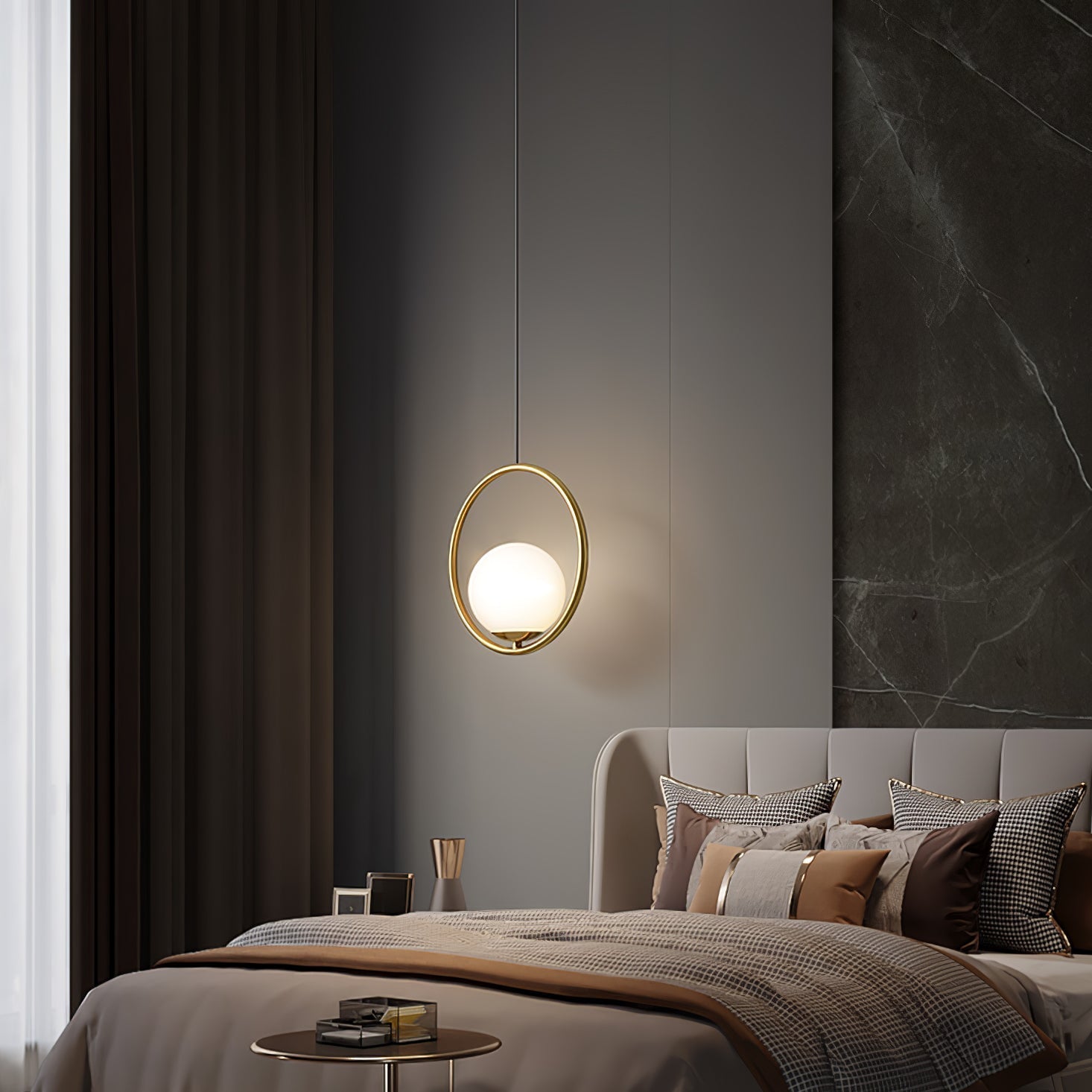Sleek Modern Pendant Ceiling Lamp | Ormexis