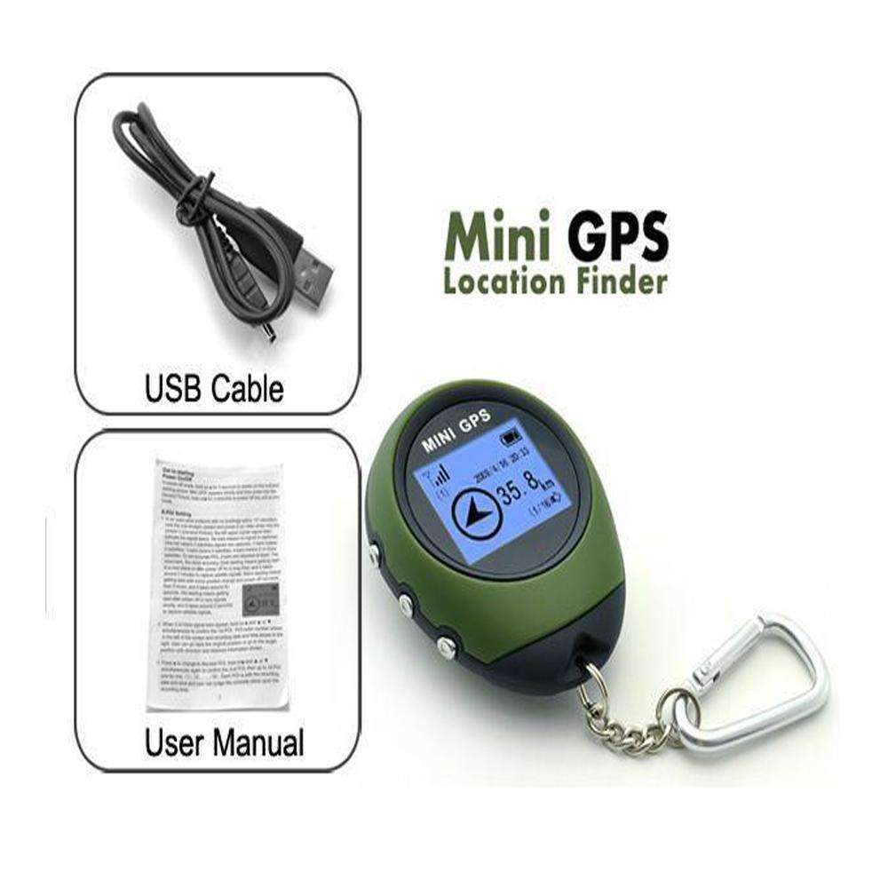 Mini GPS Tracker Compact Keychain GPS For Outdoor Navigation And Distance Logging