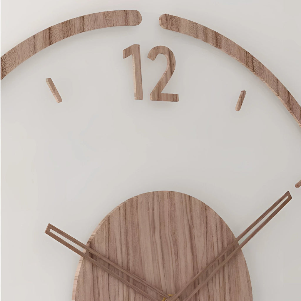 Minimalistické nástěnné hodiny ze dřeva, tichý quartzový pohyb pro moderní domovy