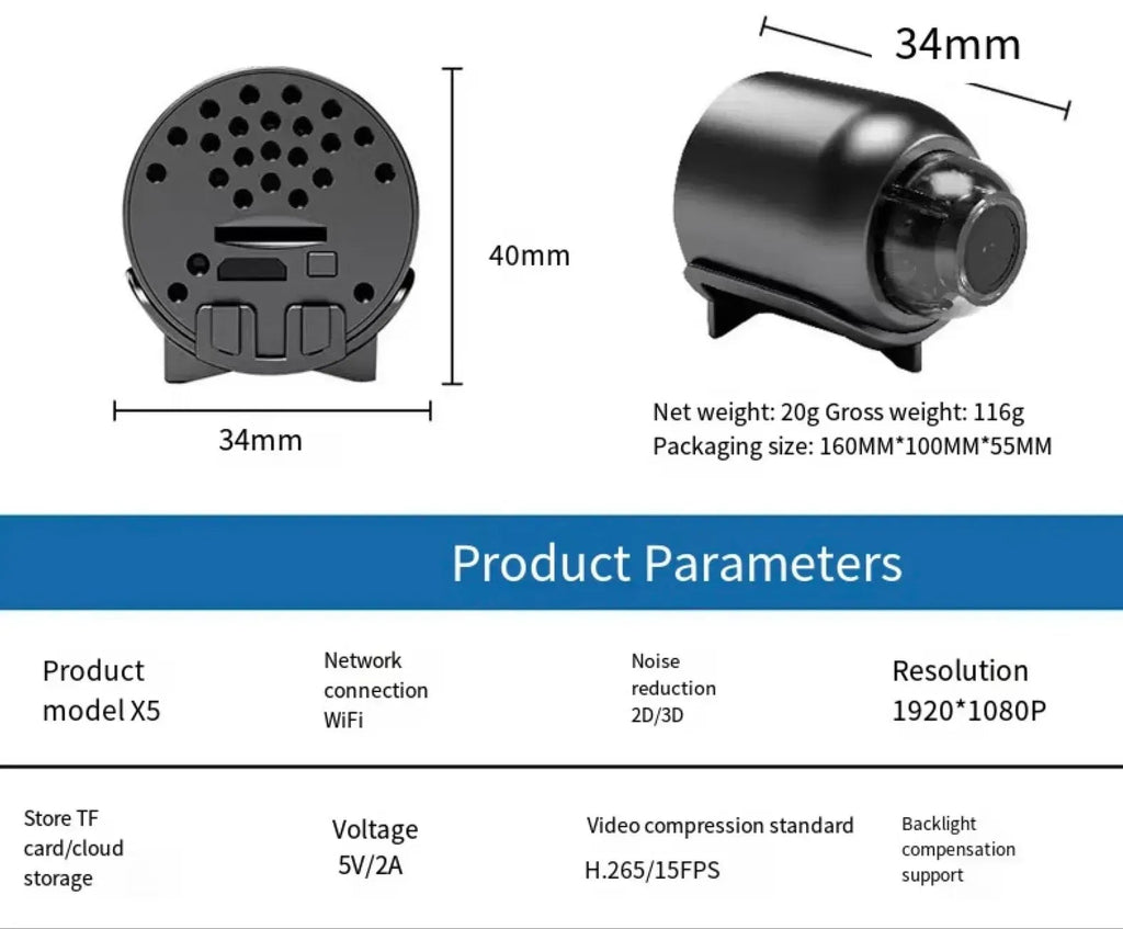 Mira 5G Camera With 1080P HD Plus Night Vision For Home Monitoring