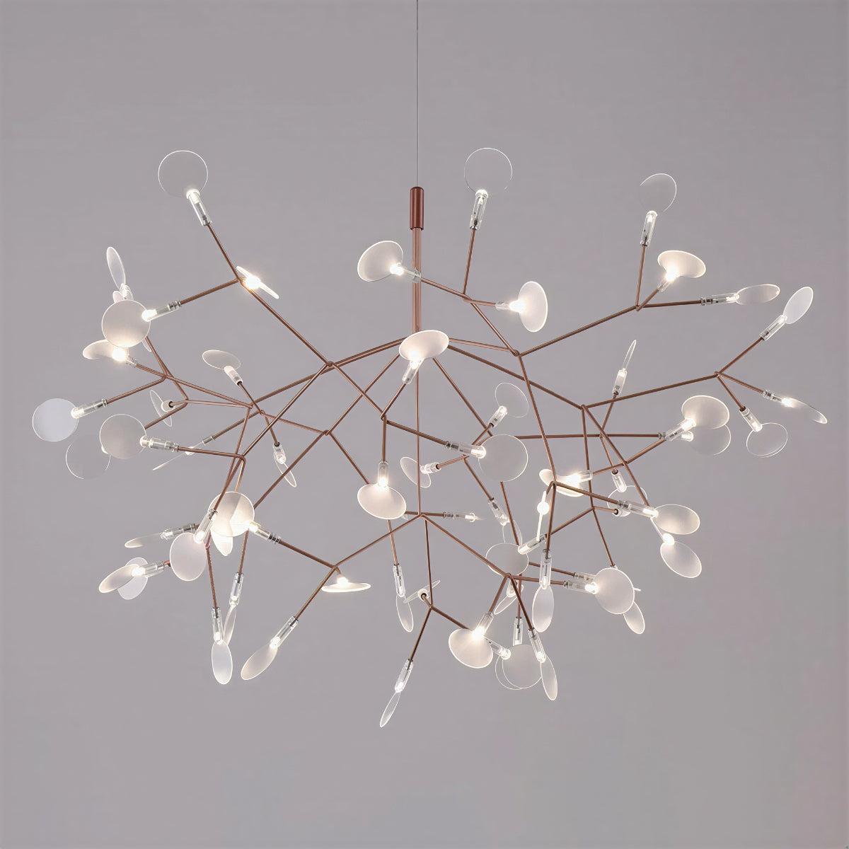 Modern Heracleum Branching Chandelier Light Fixture | Ormexis