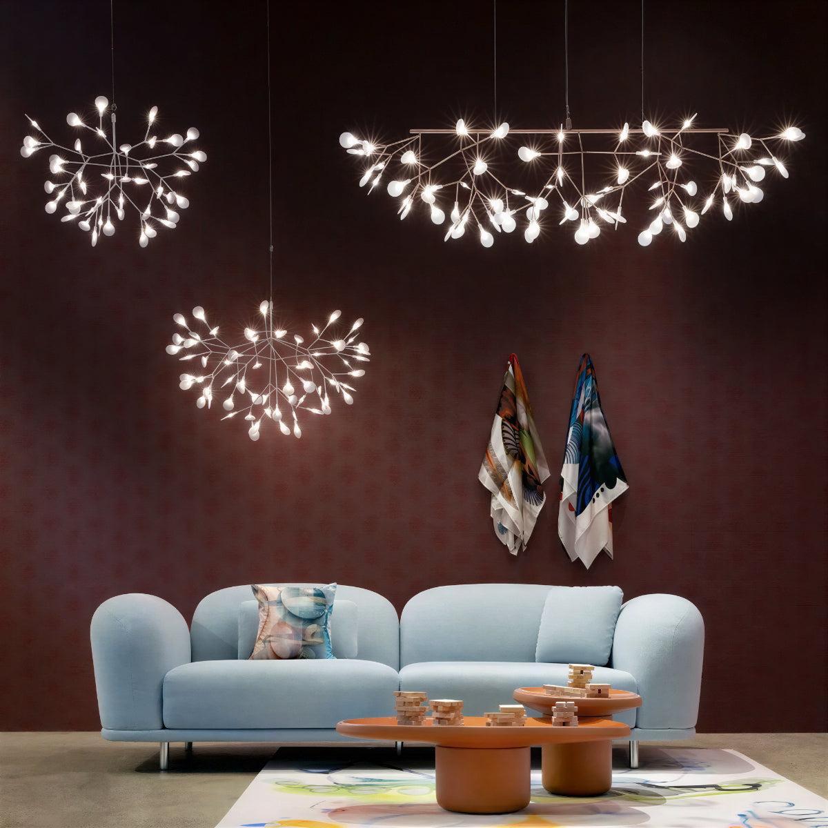Modern Heracleum Branching Chandelier Light Fixture | Ormexis