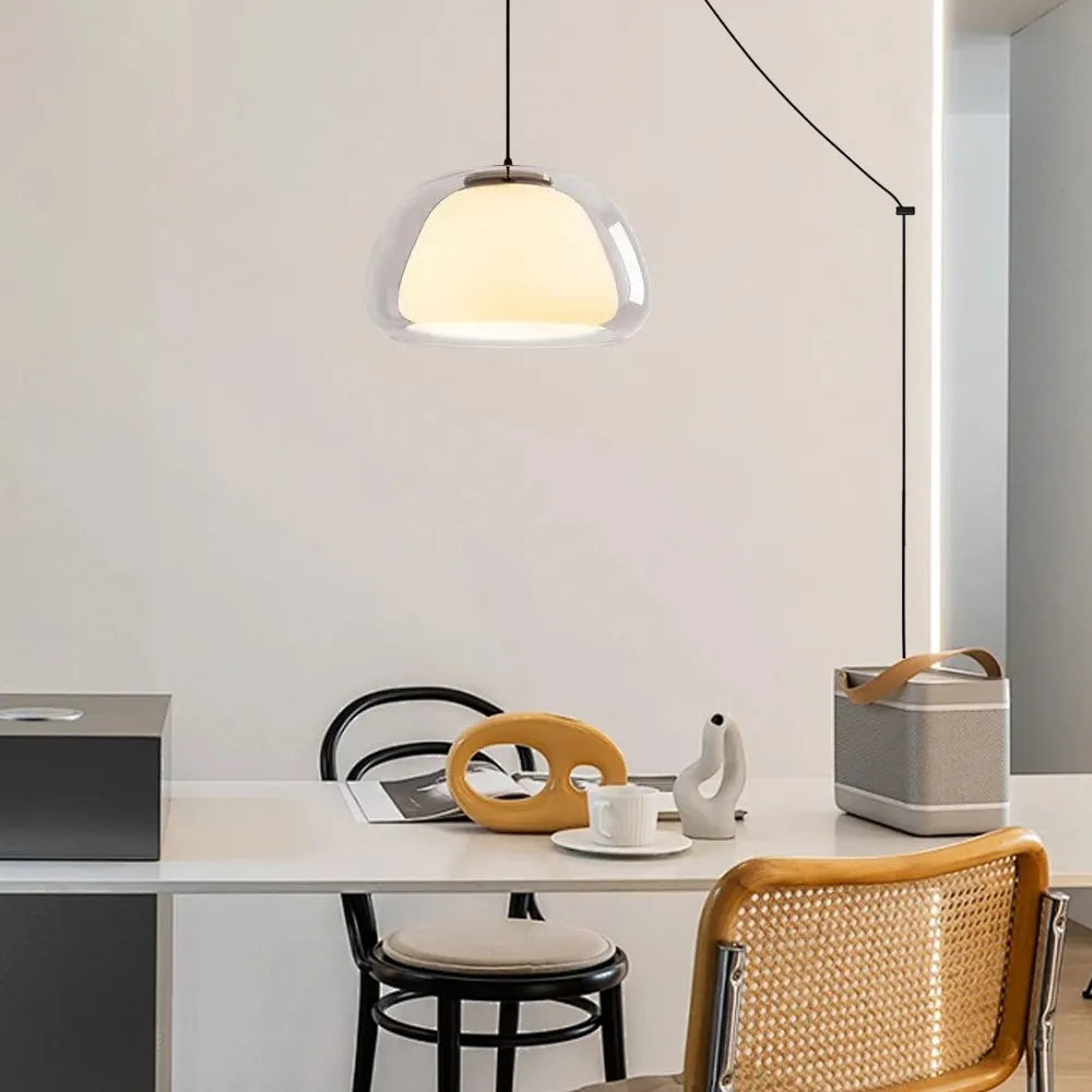 Minimalistinen lasiriippuvalaisin | Ormexis