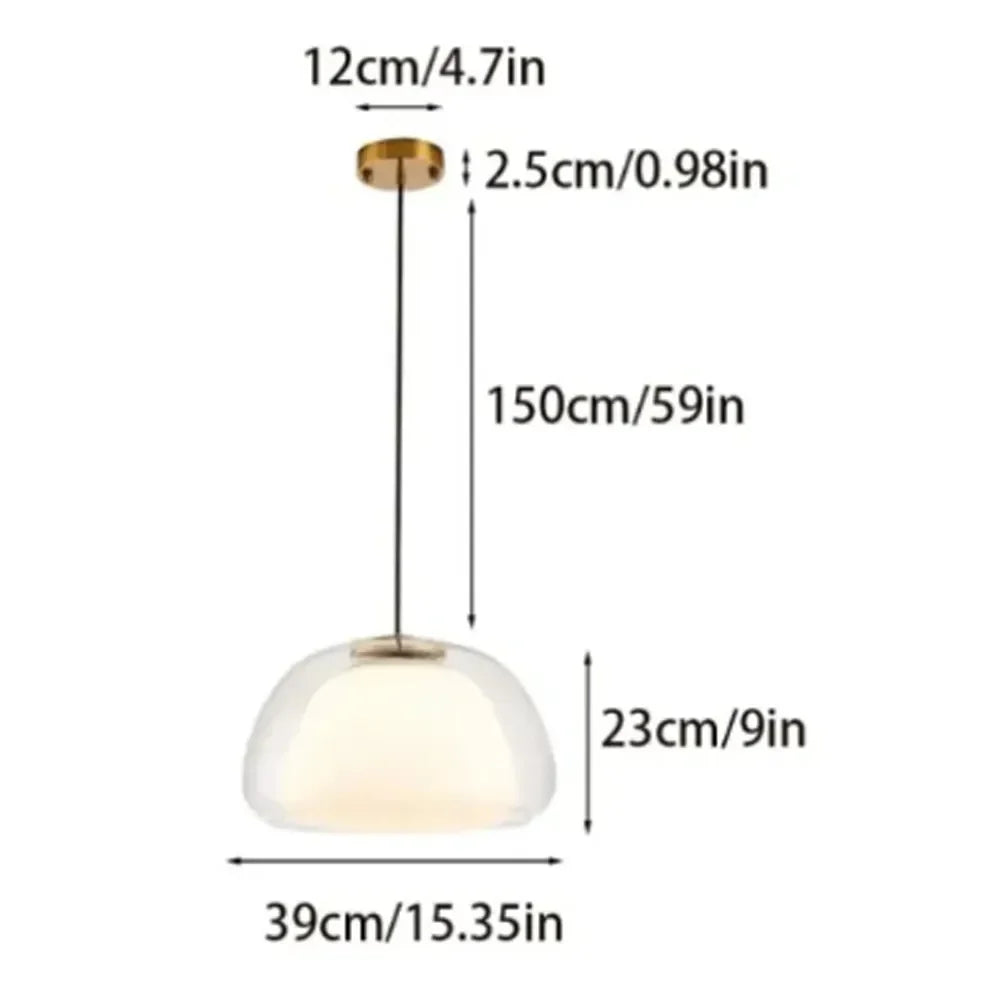 Minimalistinen lasiriippuvalaisin | Ormexis
