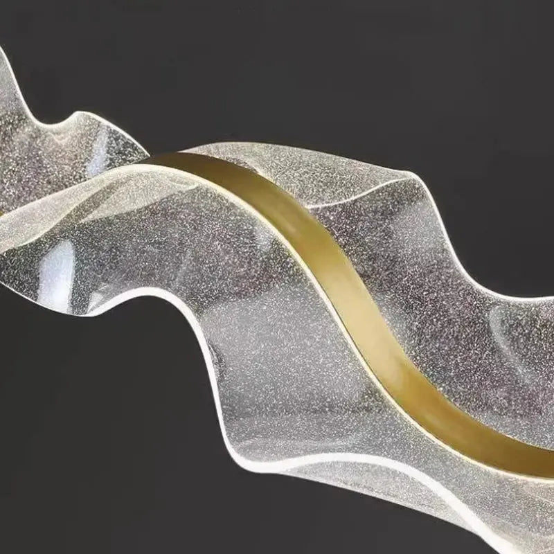 Lámpara colgante moderna en forma de ola oceánica para cocina | Ormexis