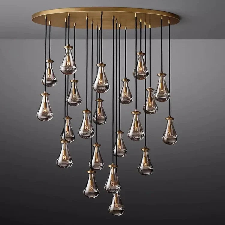 Modern Raindrop Chandelier for Foyer & Staircase | Ormexis