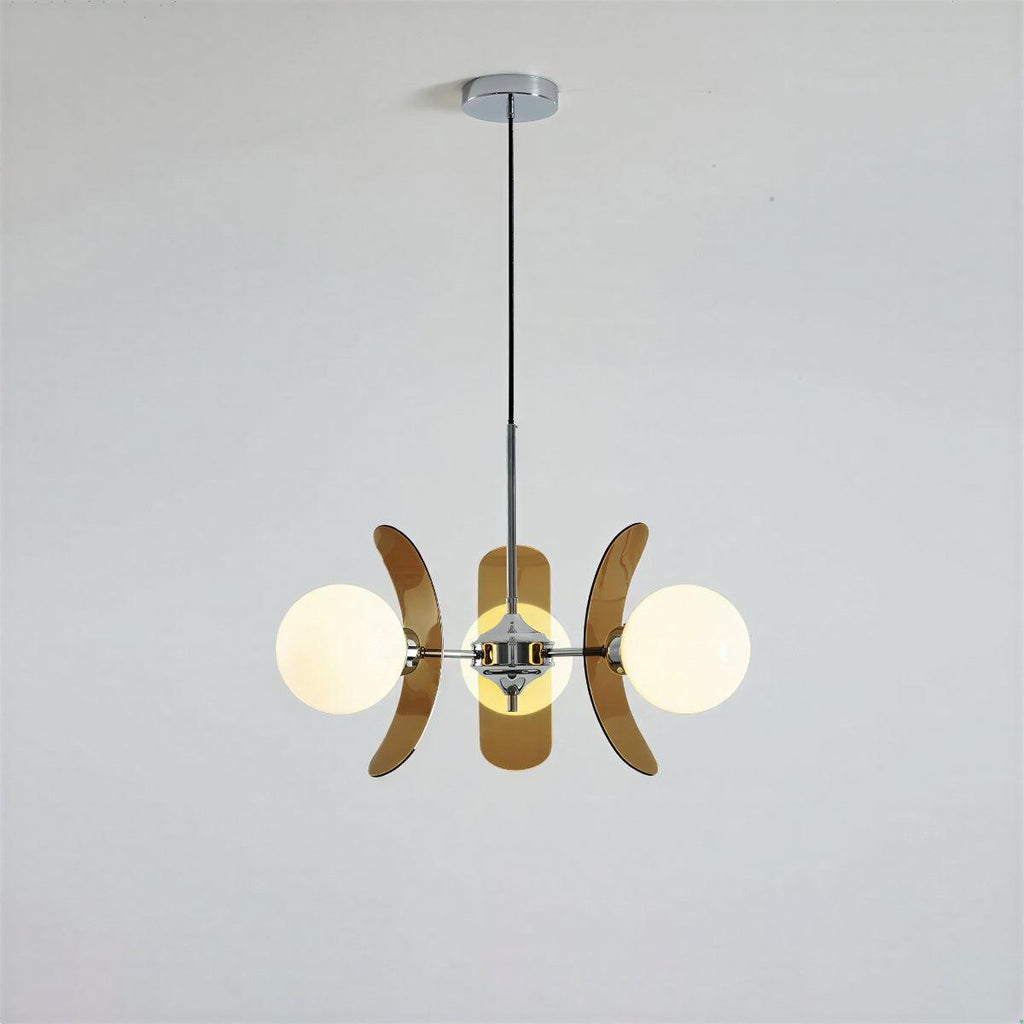 Moderne Sputnik-lysekrone med glasskuler | Ormexis
