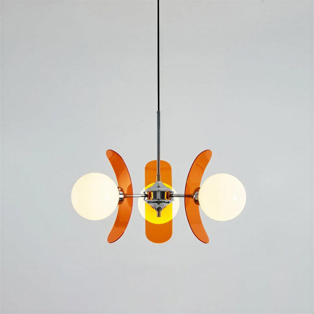 Moderne Sputnik-lysekrone med glasskuler | Ormexis