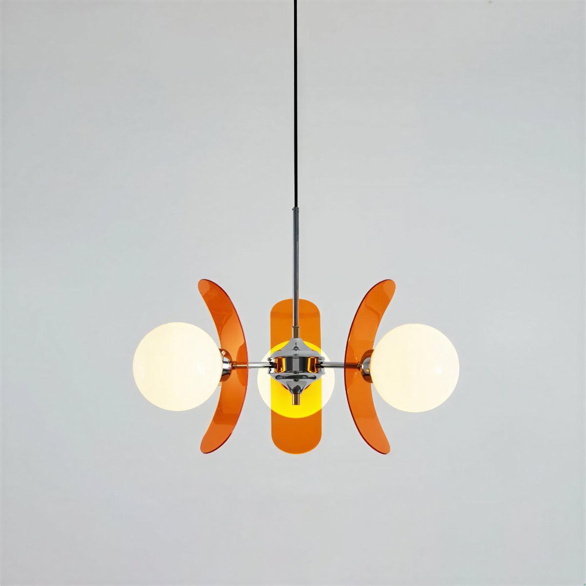 Moderne Sputnik-lysekrone med glasskuler | Ormexis