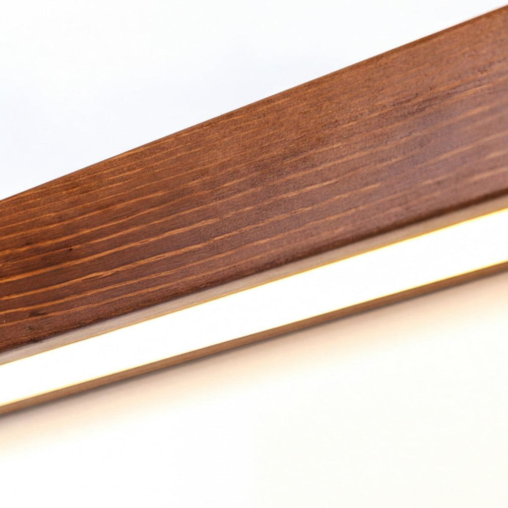 Candeeiro de parede moderno para toucador com design minimalista e elegante em madeira | Ormexis
