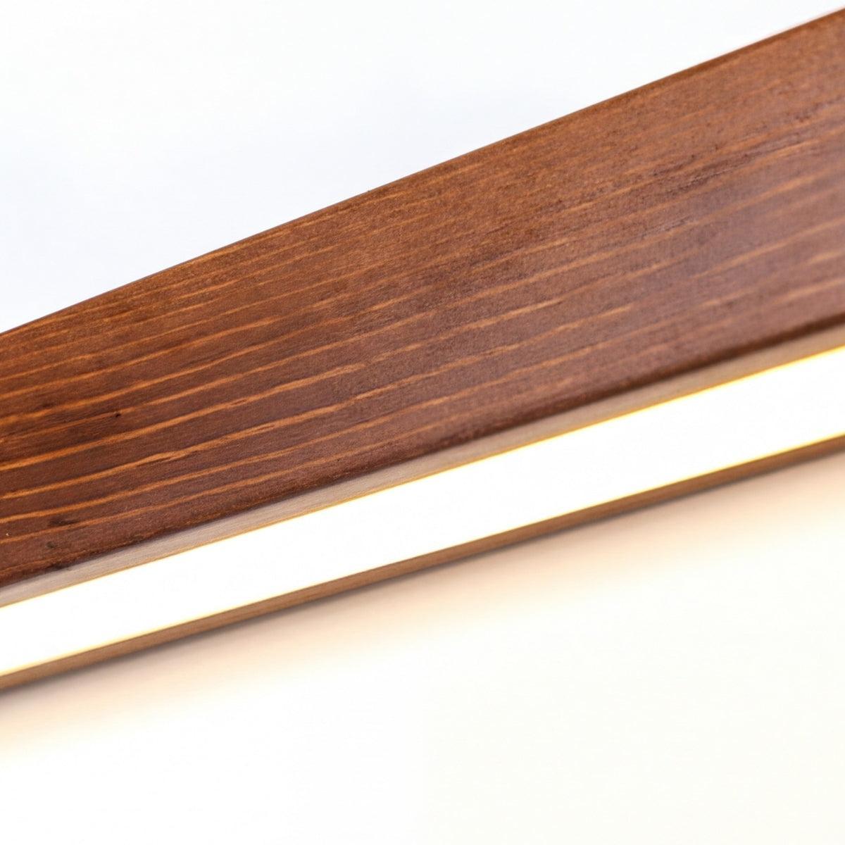 Candeeiro de parede moderno para toucador com design minimalista e elegante em madeira | Ormexis
