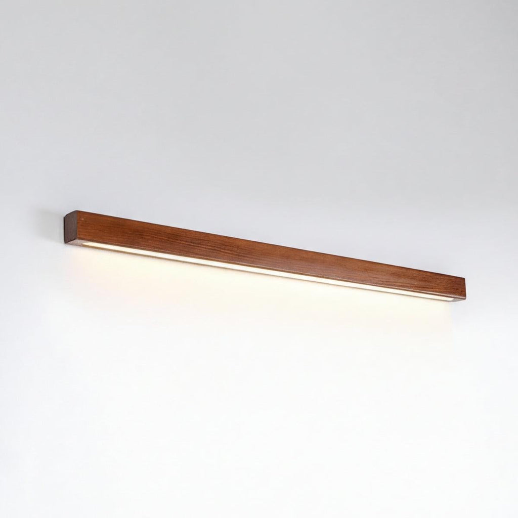 Candeeiro de parede moderno para toucador com design minimalista e elegante em madeira | Ormexis