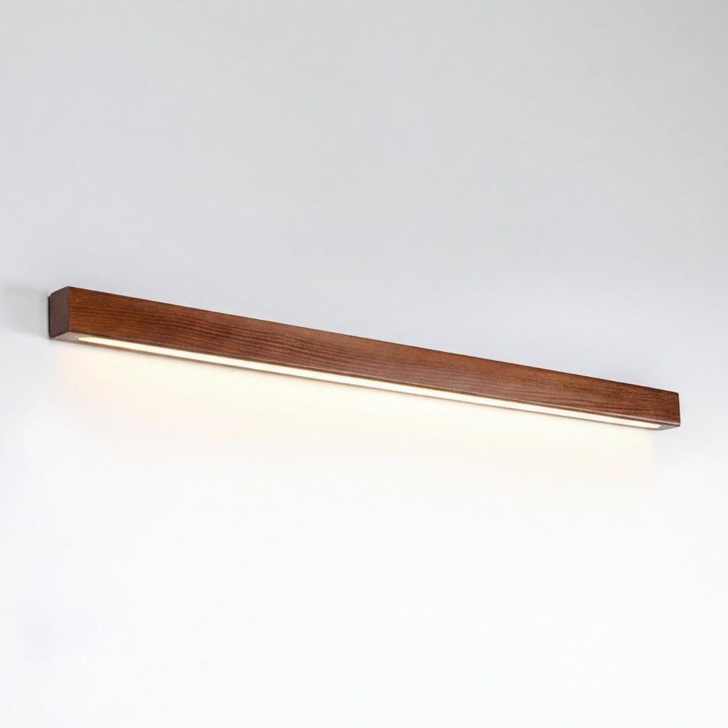 Candeeiro de parede moderno para toucador com design minimalista e elegante em madeira | Ormexis