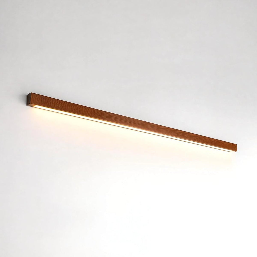 Candeeiro de parede moderno para toucador com design minimalista e elegante em madeira | Ormexis