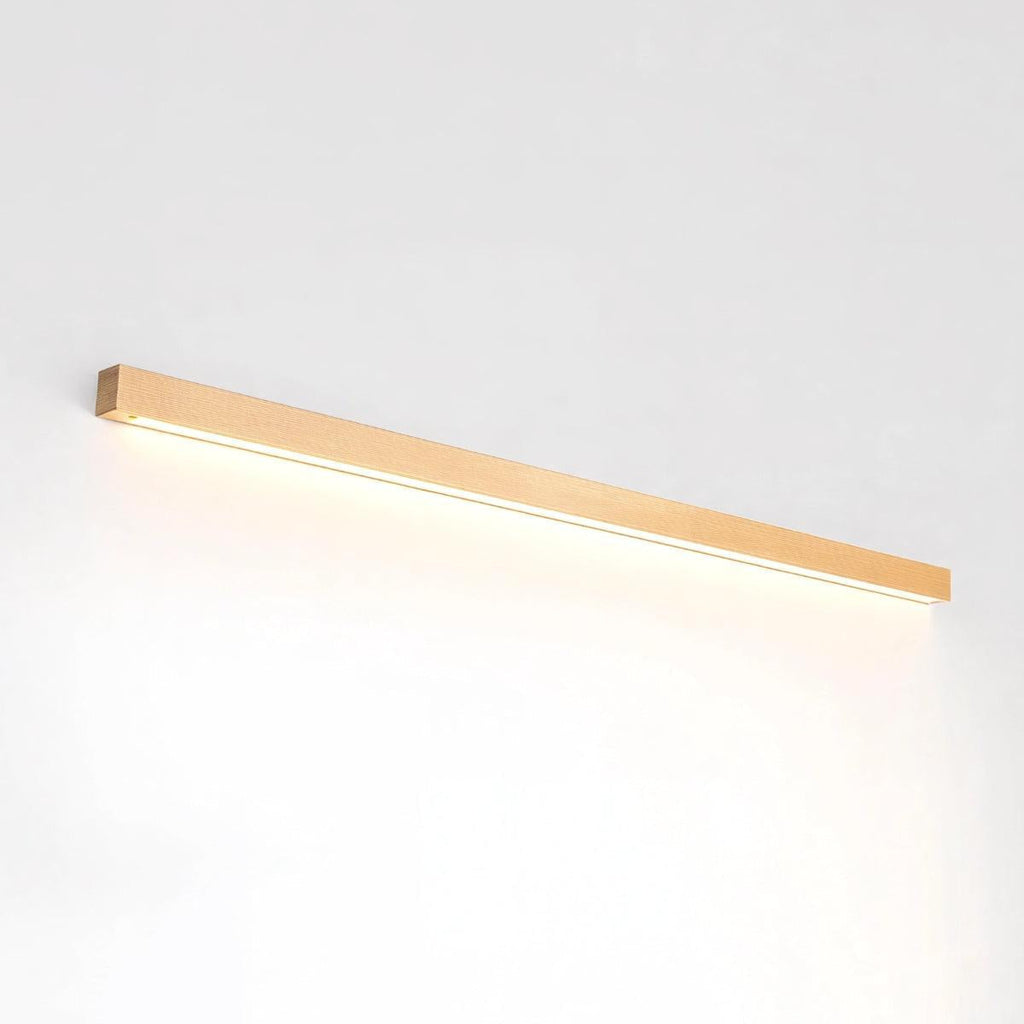 Candeeiro de parede moderno para toucador com design minimalista e elegante em madeira | Ormexis