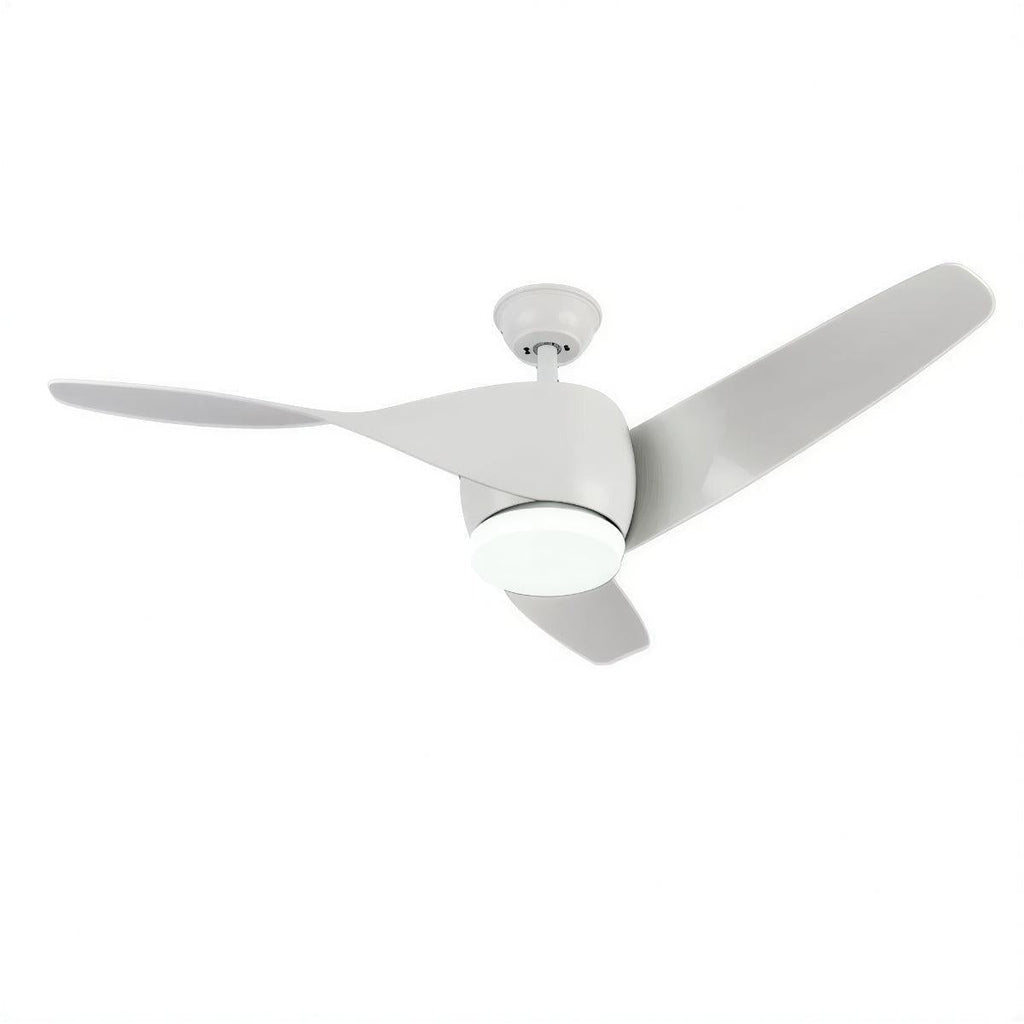 Modern Wooden Curved Ceiling Fan With Light | Ormexis