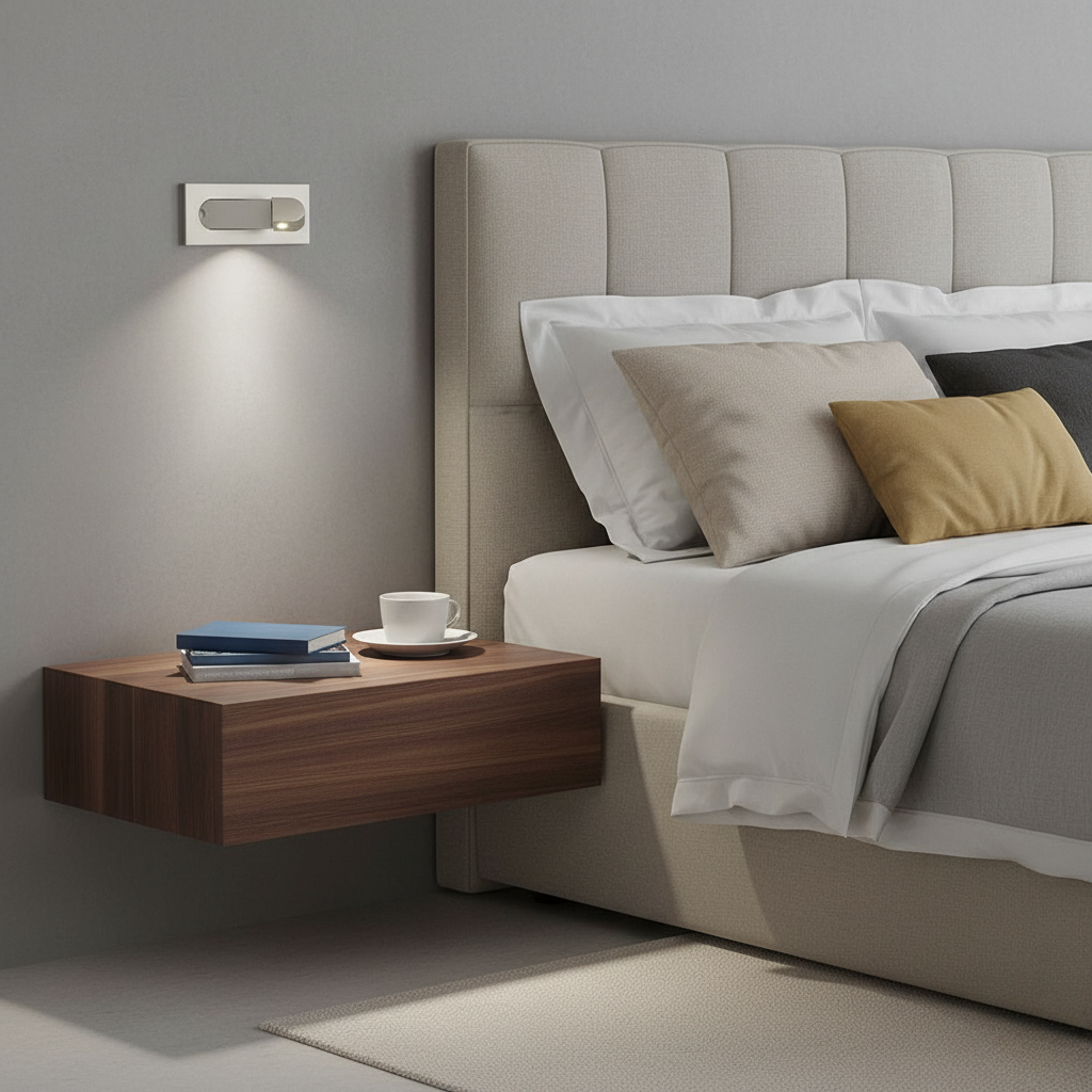Arandela de Leitura LED Dobrável Ajustável para Iluminação Versátil