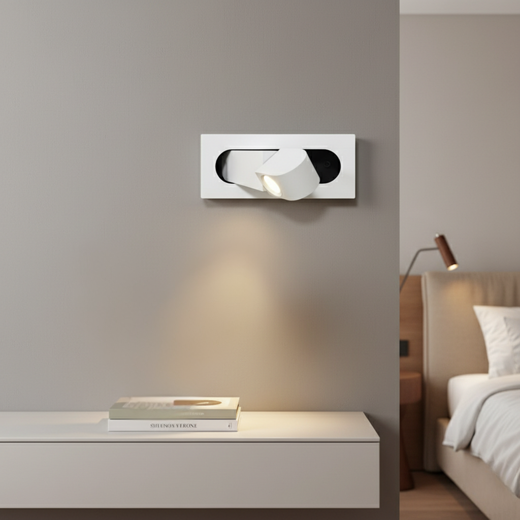 Arandela de Leitura LED Dobrável Ajustável para Iluminação Versátil